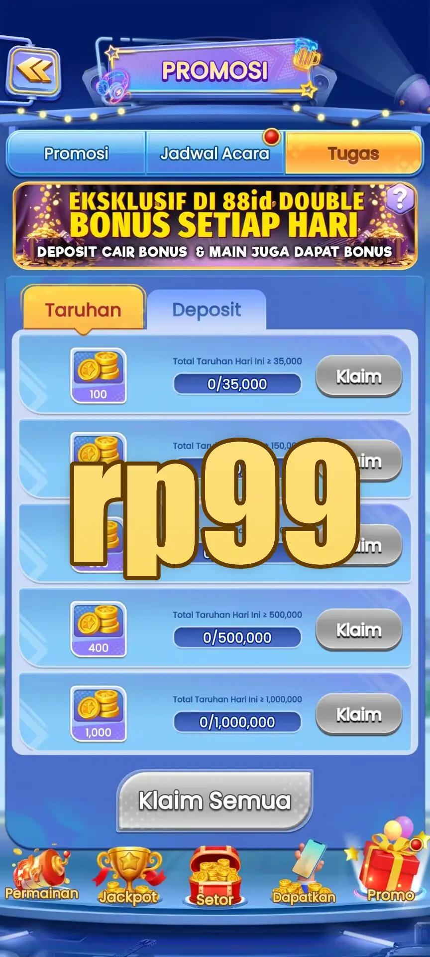 rp99 Masuk